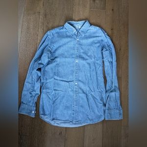 Uniqlo blue denim shirt